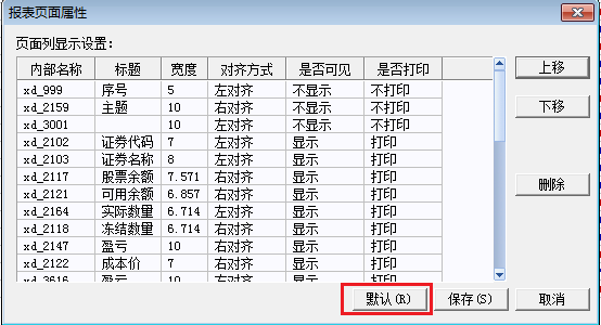 同花顺显示顺序配置